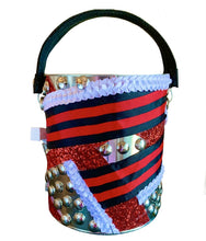 Load image into Gallery viewer, Grace Yip Designs- Lucy Lazer Red Feely Can tote, Fashion, Grace Yip Designs, Sacramento . Shop
