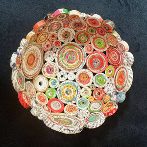 Paper Zen Designs - Mini Rolled Coiled Magazine Bowl, Home Decor, Paper Zen Designs, Atrium 916 - Sacramento.Shop