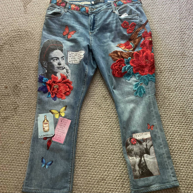 Maggie Devos - Frida Embellished Jeans - Size 16 W, Fashion, Maggie Devos, Atrium 916 - Sacramento.Shop