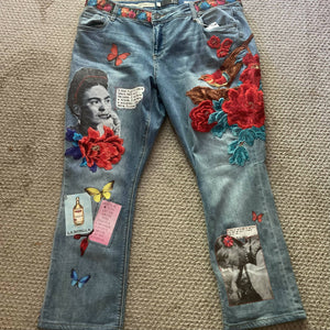 Maggie Devos - Frida Embellished Jeans - Size 16 W, Fashion, Maggie Devos, Atrium 916 - Sacramento.Shop
