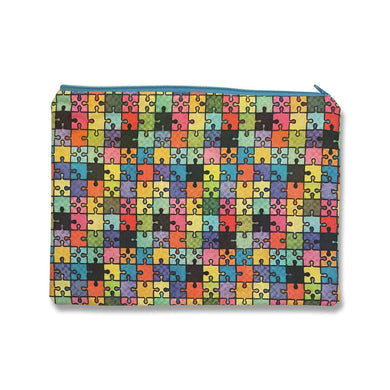 Nurelle Creations - Rainbow Puzzle Zipper Pouch, Bags, Nurelle Creations, Atrium 916 - Sacramento.Shop
