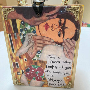Maggie Devos - Tobacco Box/Purse - "Take a Lover Frida", Crafts, Maggie Devos, Atrium 916 - Sacramento.Shop