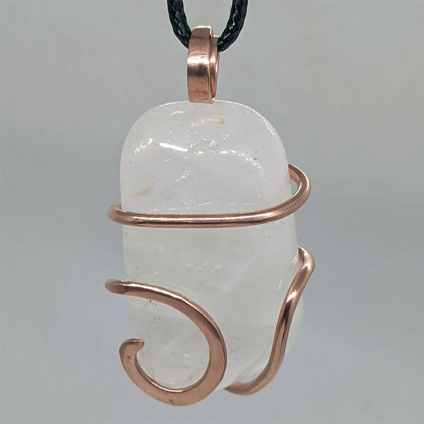 Arcane Moon - Cold forged Copper Wrapped Quartz Pendant, Jewelry, Arcane Moon, Atrium 916 - Sacramento.Shop