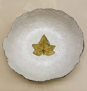 Paper Zen Designs - Golden Ivy Metallic Paper Mache Pulp Bowl, Home Decor, Paper Zen Designs, Atrium 916 - Sacramento.Shop