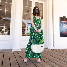 Load image into Gallery viewer, Yennie Zhou Designs - Tropical Palm Trees Leaves Print Cocoon Dress w/ Matching Mask and Bag, Fashion, Yennie Zhou Designs, Sacramento . Shop

