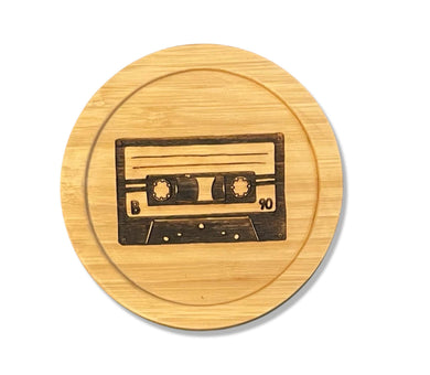 Nurelle Creations - Cassette Bamboo Coaster, Kitchen & Dishware, Nurelle Creations, Atrium 916 - Sacramento.Shop