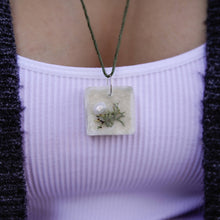 Load image into Gallery viewer, Succulent Sirens- Calistoga Lichen Pendant Hemp Necklace, jewelry, Skye Bergen, Sacramento . Shop
