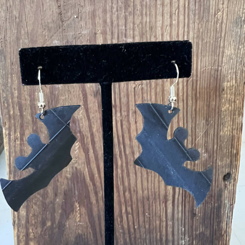 Joyce Pierce - Bat Inner Tube Earrings, Jewelry, Joyce Pierce, Atrium 916 - Sacramento.Shop
