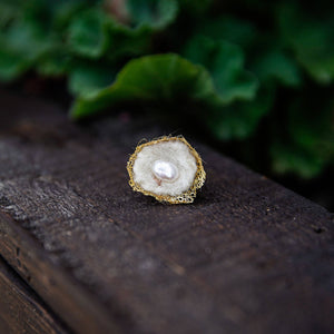 Succulent Sirens- Freshwater Pearl Nest Ring, jewelry, Skye Bergen, Sacramento . Shop