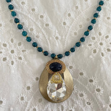 Load image into Gallery viewer, Jennifer Keller &quot;Bluebird in your Heart&quot; Necklace Made With Salvaged Jewelry, Jewelry, Jennifer Laurel Keller Art, Atrium 916 - Sacramento.Shop
