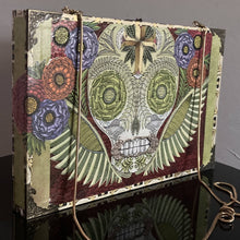 Load image into Gallery viewer, Maggie Devos - Tobacco box purse - Broken Frida and Dia de los Muertos Skull, Crafts, Maggie Devos, Atrium 916 - Sacramento.Shop
