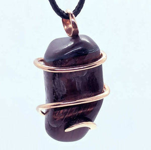Arcane Moon - Cold forged Copper Wrapped Red Tigereye Pendant, Jewelry, Arcane Moon, Atrium 916 - Sacramento.Shop