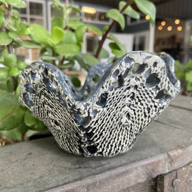 Lorna M Designs - Small Grey Ceramic Basket, Ceramics, Atrium 916, Atrium 916 - Sacramento.Shop