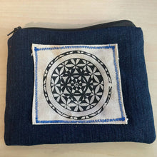 Load image into Gallery viewer, Nurelle Creations - Upcycled denim zipper pouch, Bags, Nurelle Creations, Sacramento . Shop

