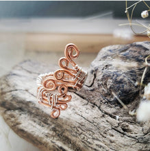 Load image into Gallery viewer, Island Girl Art - Wire Wrapped Ring-Silver &amp; Copper, Jewelry, Island Girl Art by Rhean, Atrium 916 - Sacramento.Shop
