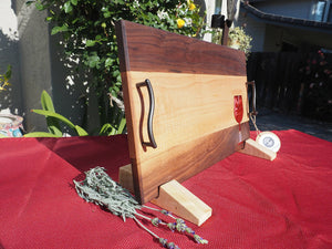 WCS Designs- Serving/Charcuterie board with wine glass inlay, Wood Working, WCS Designs, Atrium 916 - Sacramento.Shop