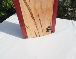 WCS Designs- Ambrosia Maple Charcuterie Board w/red heart, Wood Working, WCS Designs, Atrium 916 - Sacramento.Shop