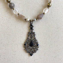 Load image into Gallery viewer, Jennifer Keller &quot;Who, Me?&quot; Necklace Made With Salvaged Jewelry, Jewelry, Jennifer Laurel Keller Art, Atrium 916 - Sacramento.Shop
