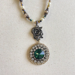 Jennifer Keller "Regal" Necklace Made With Salvaged Jewelry, Jewelry, Jennifer Laurel Keller Art, Atrium 916 - Sacramento.Shop