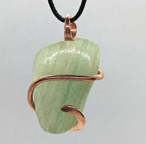 Arcane Moon - Cold forged Copper Wrapped Aventurine Pendant, Jewelry, Arcane Moon, Atrium 916 - Sacramento.Shop