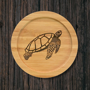 Nurelle Creations - Sea Turtle Bamboo Coaster, Kitchen & Dishware, Nurelle Creations, Atrium 916 - Sacramento.Shop