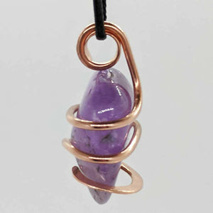 Arcane Moon - Copper Wrapped Amethyst Pendant, Jewelry, Arcane Moon, Atrium 916 - Sacramento.Shop
