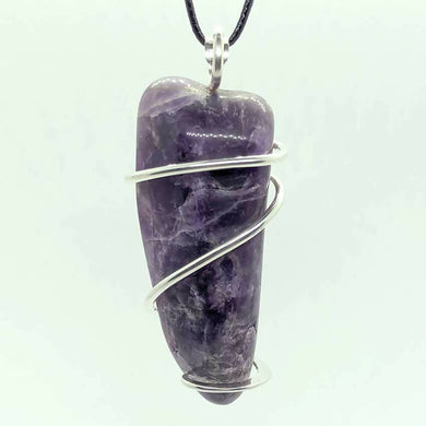 Arcane Moon - Sterling Silver Wrapped Amethyst Pendant, Jewelry, Arcane Moon, Atrium 916 - Sacramento.Shop