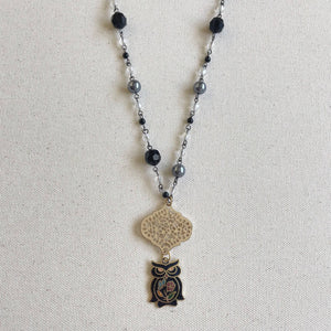 Jennifer Keller "Wisdom" Necklace Made With Salvaged Jewelry, Jewelry, Jennifer Laurel Keller Art, Atrium 916 - Sacramento.Shop