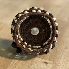 Load image into Gallery viewer, Creations by Jennie J Malloy - Small Shell Basket with Beads, Home Decor, Creations by Jennie J Malloy, Atrium 916 - Sacramento.Shop
