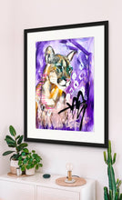 Load image into Gallery viewer, Edda Davila - Lana- Lioness purple, pink and yellow Painting 22”x30”, Wall Art, Edda Davila, Atrium 916 - Sacramento.Shop
