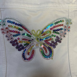 Maggie Devos - Child's White Vest-Butterfly Size 3 yrs., Fashion, Maggie Devos, Atrium 916 - Sacramento.Shop