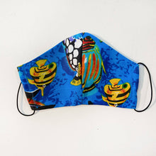 Load image into Gallery viewer, Atrium- Blue Fish Mask, Masks, Atrium 916, Atrium 916 - Sacramento.Shop
