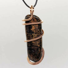 Load image into Gallery viewer, Arcane Moon - Copper Wrapped Moss Agate Pendant, Jewelry, Arcane Moon, Atrium 916 - Sacramento.Shop
