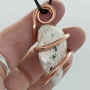 Arcane Moon - Copper Wrapped Tree Agate Pendant, Jewelry, Arcane Moon, Atrium 916 - Sacramento.Shop