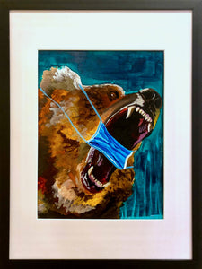 Osborn Arts - Masked Up Bear, Wall Art, Osborn Arts, Atrium 916 - Sacramento.Shop