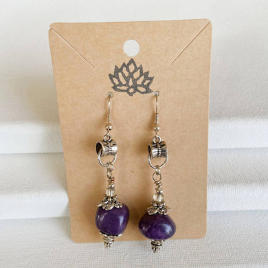 Atrium 916 - Purple Stone Earrings, Jewelry, Atrium 916, Atrium 916 - Sacramento.Shop