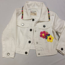 Load image into Gallery viewer, Maggie Devos - Childs Frida - White jean jacket - Size 2T, Fashion, Maggie Devos, Sacramento . Shop

