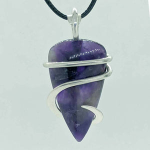 Arcane Moon - Sterling Silver Wrapped Amethyst Pendant, Jewelry, Arcane Moon, Atrium 916 - Sacramento.Shop