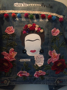 Maggie Devos - Viva la Frida jean jacket - Size M, Fashion, Maggie Devos, Sacramento . Shop