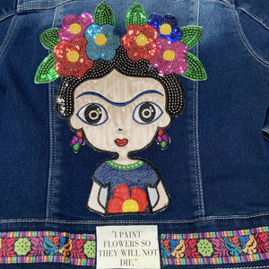 Maggie Devos - Denim Jacket-Fridita-Size 10-12 Kids, Fashion, Maggie Devos, Atrium 916 - Sacramento.Shop