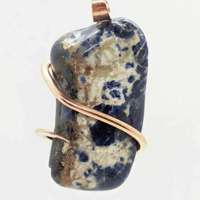 Arcane Moon - Cold forged Copper Wrapped Sodalite Pendant, Jewelry, Arcane Moon, Atrium 916 - Sacramento.Shop