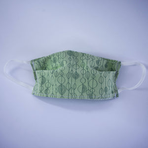 Miche Niche - Green Leaves Toddler Pleated Face Mask - Sacramento . Shop