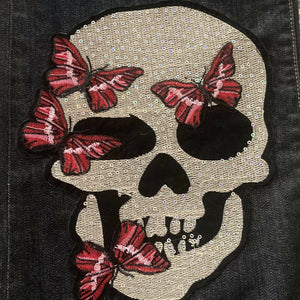 Maggie Devos-Skull Embellished Jeans-Size 10, Fashion, Maggie Devos, Atrium 916 - Sacramento.Shop