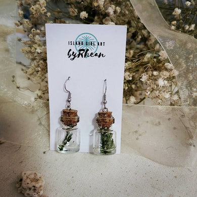 Island Girl Art - Upcycled Earrings-Glass Bottle, Jewelry, Island Girl Art by Rhean, Atrium 916 - Sacramento.Shop