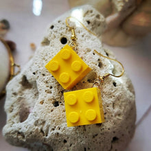 Load image into Gallery viewer, Island Girl Art - Upcycled Brick Earrings- Hip Square, Jewelry, Island Girl Art by Rhean, Atrium 916 - Sacramento.Shop
