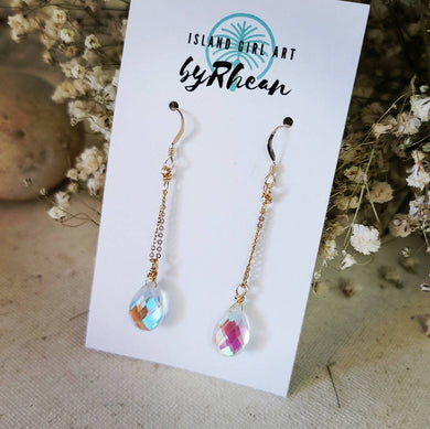 Island Girl Art - Natural Stone Earrings- Opalite Vine, Jewelry, Island Girl Art by Rhean, Atrium 916 - Sacramento.Shop