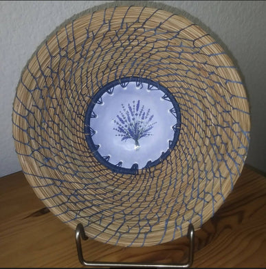 Creations by Jennie J Malloy - Flower Blue Bowl Basket, Home Decor, Creations by Jennie J Malloy, Atrium 916 - Sacramento.Shop