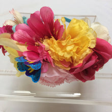 Load image into Gallery viewer, Maggie Devos-Multi flower crown-Aqua-One size, Crafts, Maggie Devos, Sacramento . Shop
