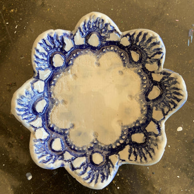 Lorna M Designs - Small Blue Dish, Ceramics, Atrium 916, Atrium 916 - Sacramento.Shop