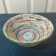 Load image into Gallery viewer, Paper Zen Designs - Rolled Upcycled Magazine Paper Container, Home Decor, Paper Zen Designs, Atrium 916 - Sacramento.Shop
